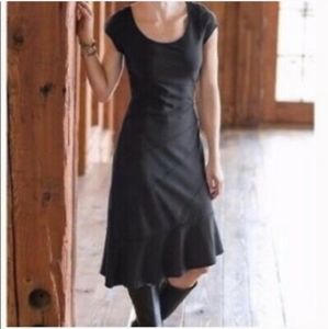 ATHLETA Crescendo Asymmetrical Black‎ Dress Medium